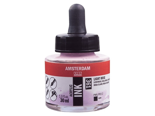 Lichtrose 361 Amsterdam Acryl Inkt 30 ml.