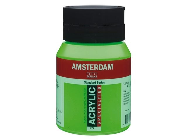 Amsterdam Acryl 500ml 672 reflexgroen Neon