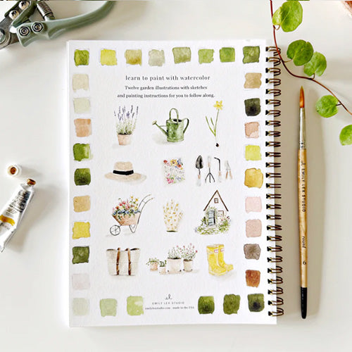 Aquarelverf werkboek - Garden - emily lex studio watercolor workbook