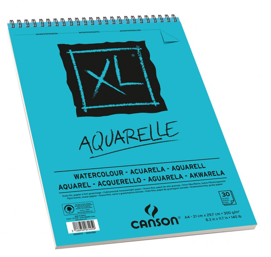 Aquarelle XL A4 300 gr Waterverf Papier Canson Spiraal Blok