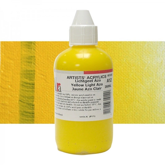 ARA 250ml  A12  LICHTGEEL AZO Artists Acrylics