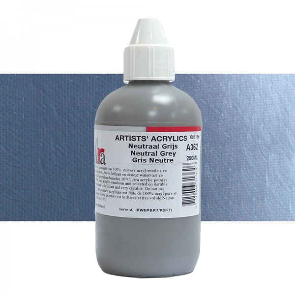 ARA 250ml  A362  NEUTRAAL GRIJS Artists Acrylics