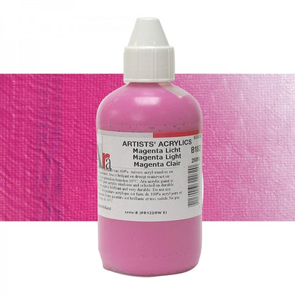 ARA 250ml  B182  MAGENTA LICHT Artists Acrylics