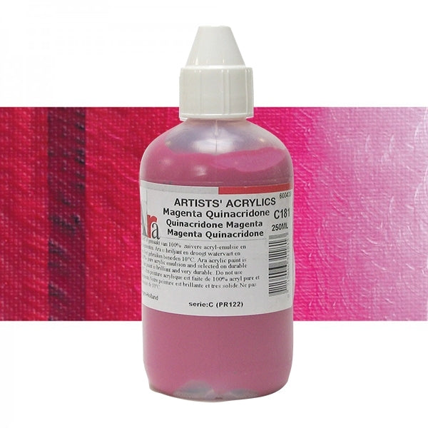 ARA 250ml  C181  MAGENTA QUINACRIDONE Artists Acrylics