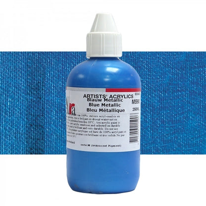 ARA 250ml  M590  BLAUW METALLIC Artists Acrylics