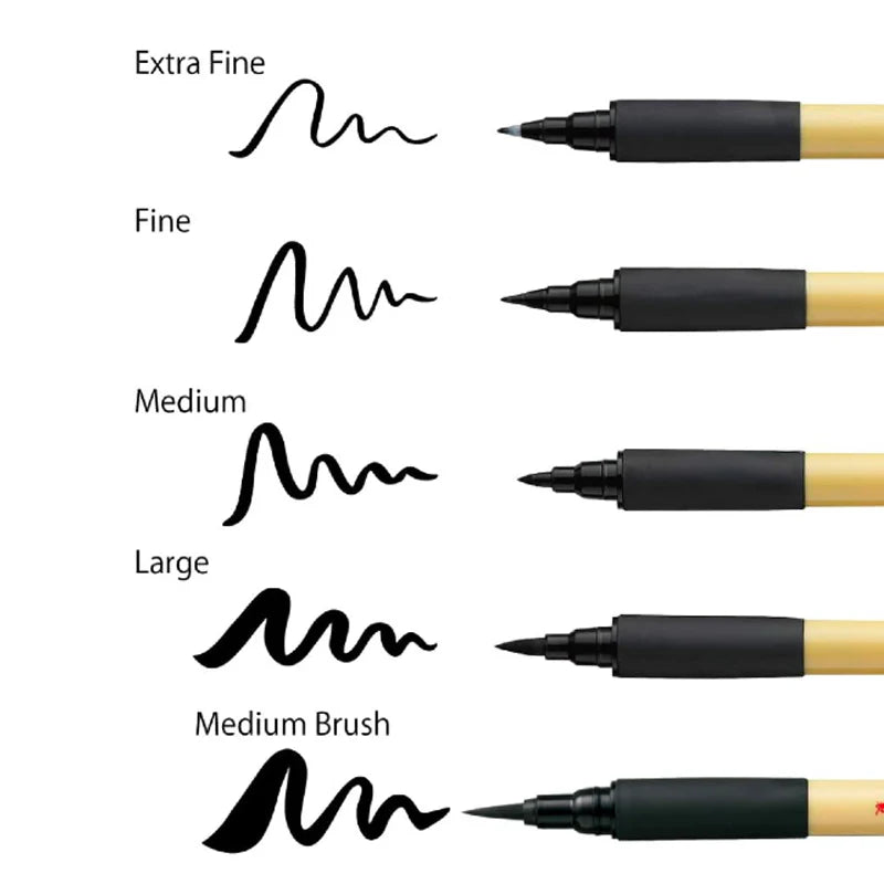 Kuretake Bimoji Fude Pen zwarte inkt, hard brush