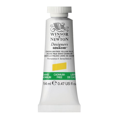 CADMIUM FREE YELLOW PALE 907 14ml. S4 Designers Gouache Winsor & Newton