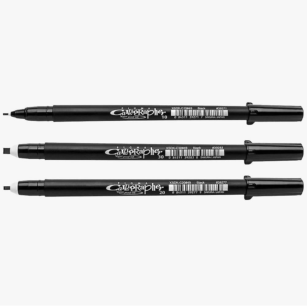 Pigma 3 set Calligrapher pennen 1,2 en 3mm