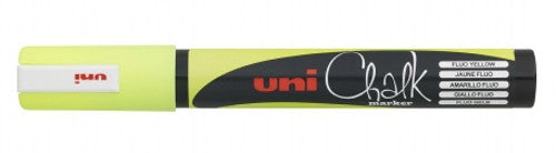 PWE-5M 1.8-2.5 mm Medium Fluor Geel krijtstift Uni Chalk Marker