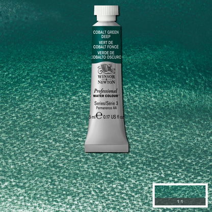 Cobalt Green Deep 5ml  185 S3 Artist's Aquarel Winsor & Newton