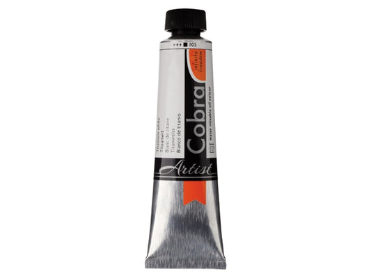 Cobra 40ml  105 S1  Titaanwit Waterverdunbare Olieverf