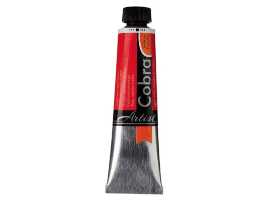 Cobra 40ml  314 S4  Cadmiumrood Middel Waterverdunbare Olieverf