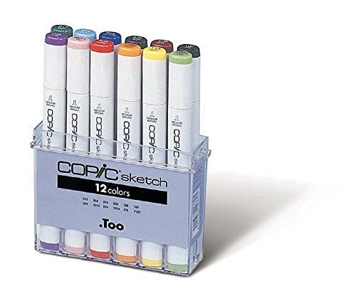 COPIC sketch 12 stuks Set B (basis kleuren)