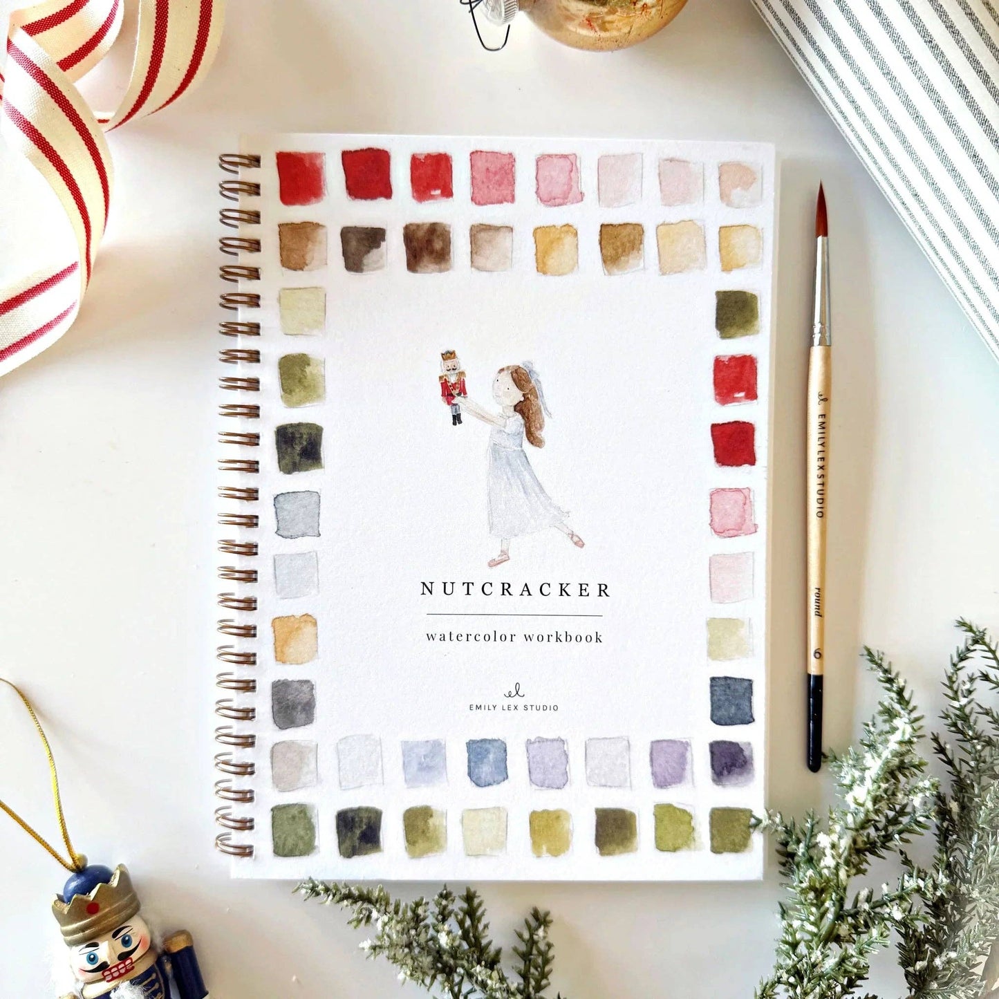 Aquarelverf werkboek - Notenkraker - emily lex studio watercolor workbook