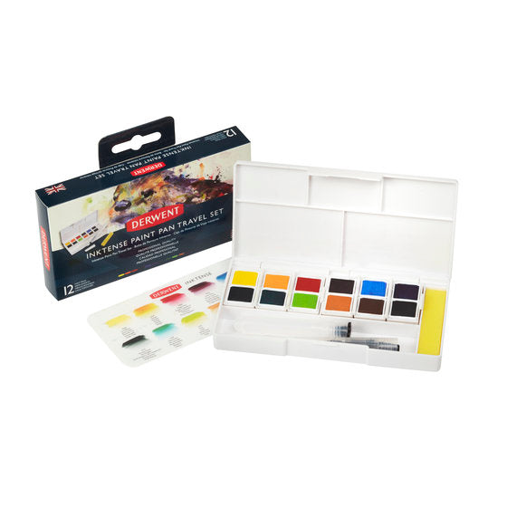 Derwent Inktense paint pan travel set #1