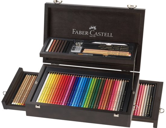 Faber Castell 126 Kleurpotloden Polychromos houten kist