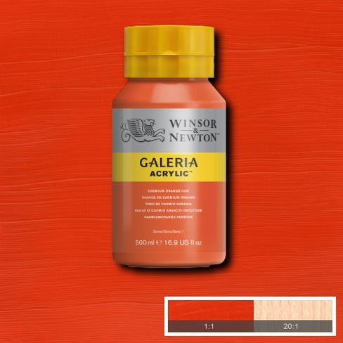  500ml  090 S1  Cadmium Orange Hue Galeria Acryl