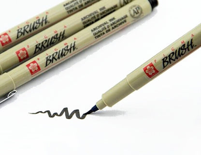 Pigma Brush Black Sakura Fineliner