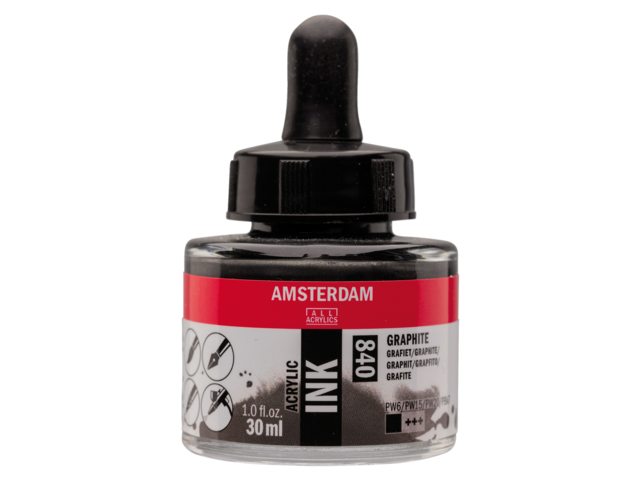 Graphite 840 Amsterdam Acryl Inkt 30 ml.