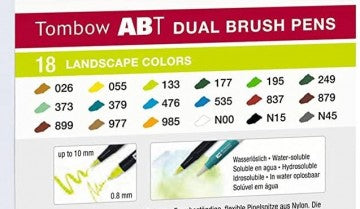 Tombow Dual Brush Set 18 Landscape