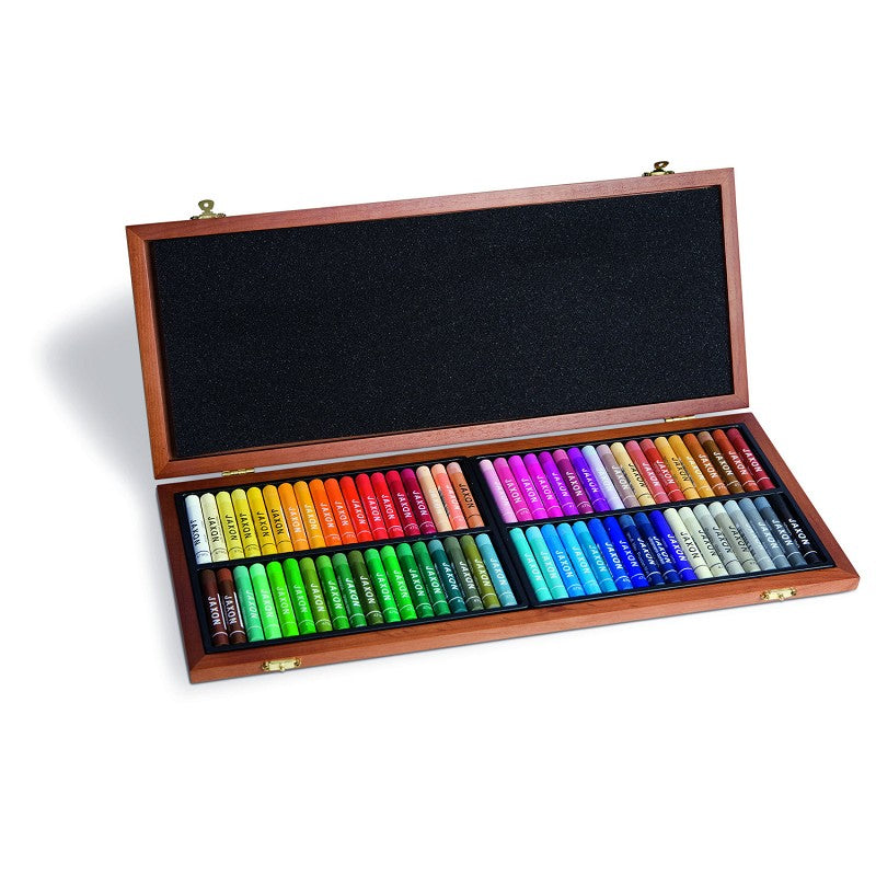 set oliepastel studiekwaliteit, was-pastelkrijtjes van Jaxon