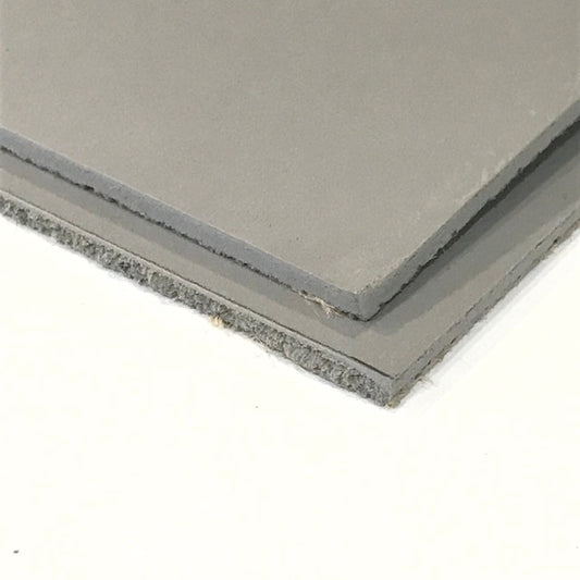 Linoleum ca. 60x80cm, zacht fijn snijdbaar grijs