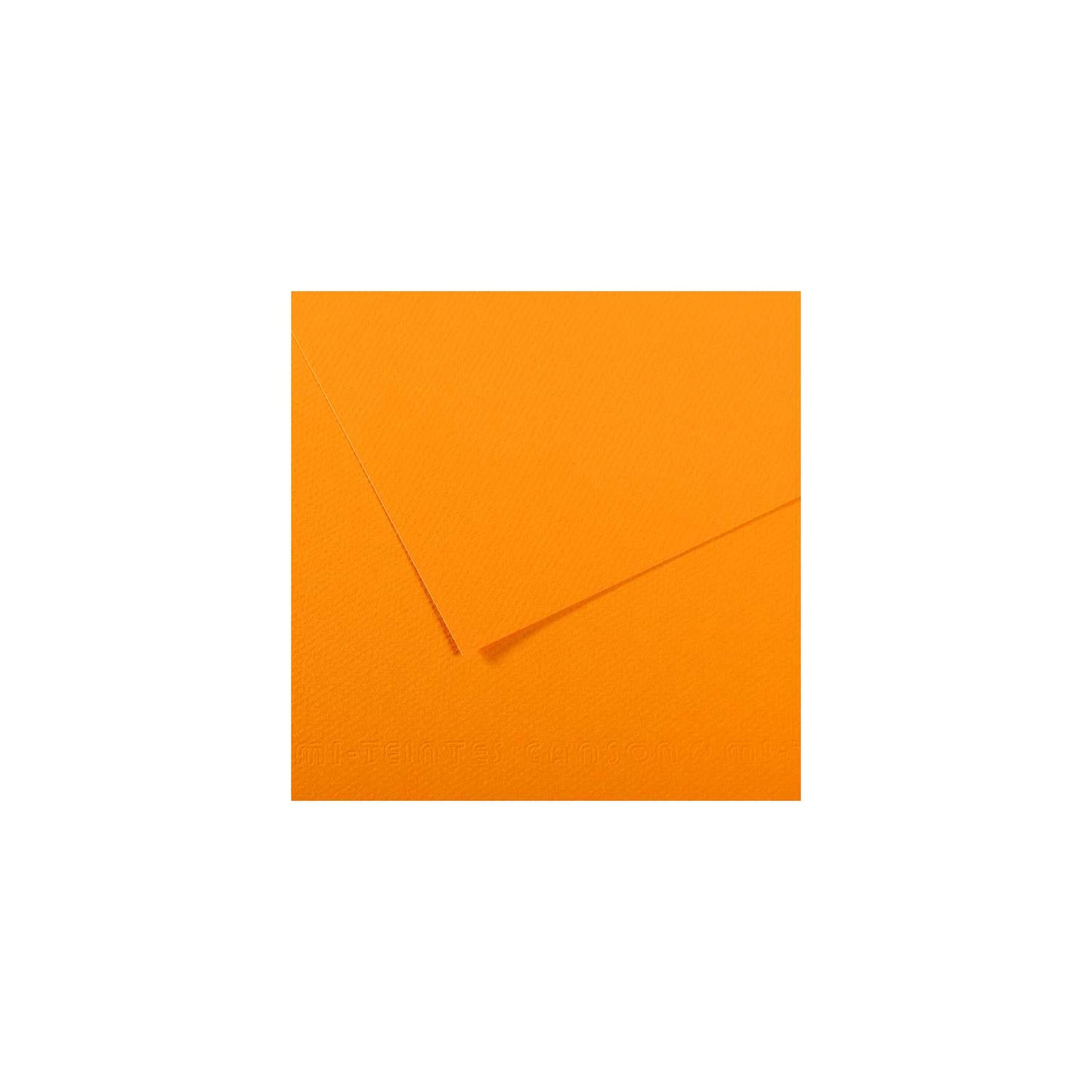 10 vel 160 grs Mi-Teintes gekleurd papier, no 553 geel oranje 50x65cm