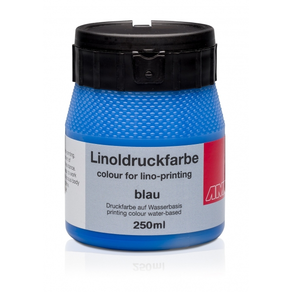 Ami Linodruk inkt Blauw 250ml op waterbasis