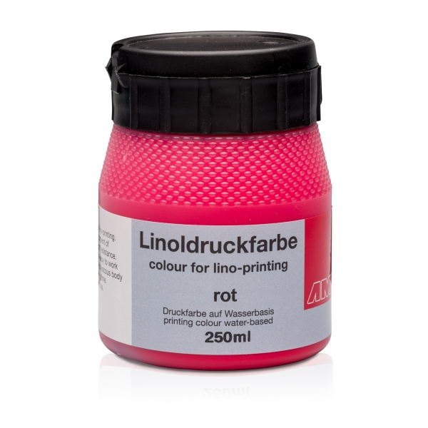 Ami Linodruk inkt Rood 250ml op waterbasis