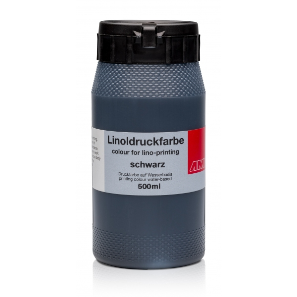 Ami Linodruk inkt Zwart 500ml op waterbasis