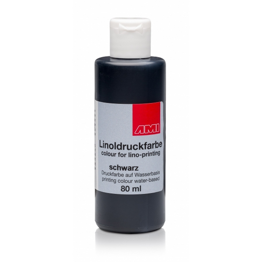 Ami Linodruk inkt Zwart 80ml op waterbasis