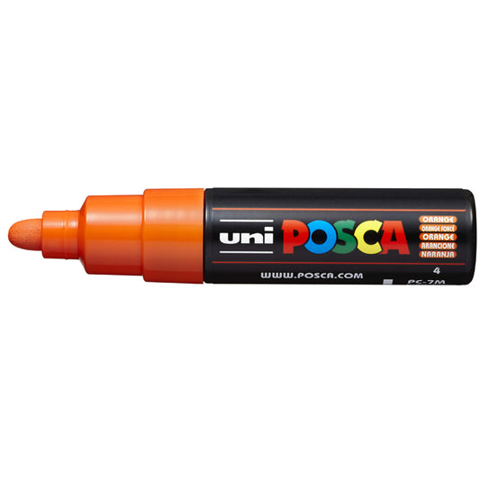 Posca verf stift PC7M Oranje (Donker) - Ronde punt