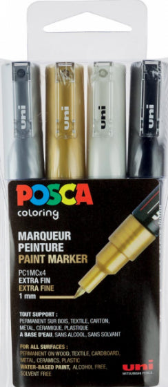 Posca PC1M/C4A ass09 set fijne punt verfstiften