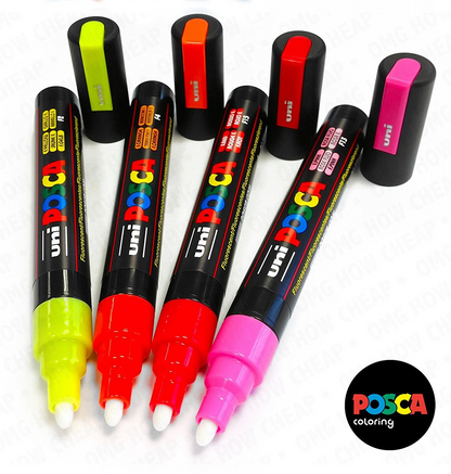 Posca PC5M/4 4A ASS10 set medium punt verf stiften