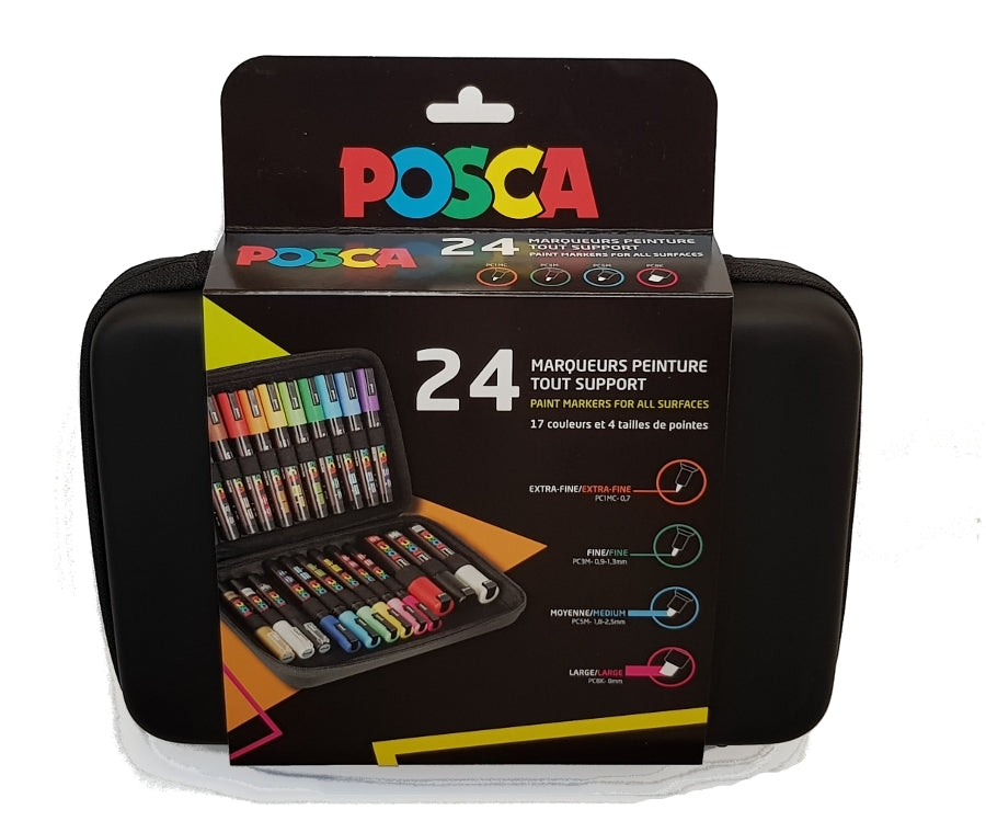 Posca Etui met 24 markers Set verf stiften