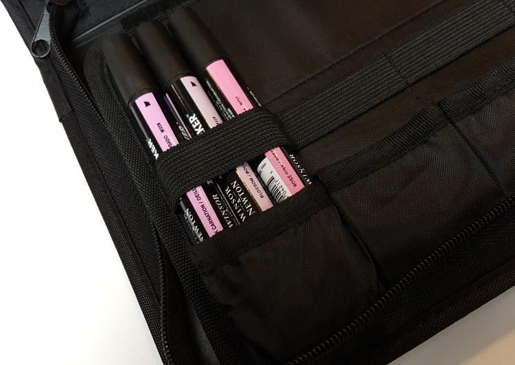 Wallet voor 24 promarkers of brushmarkers (etui)