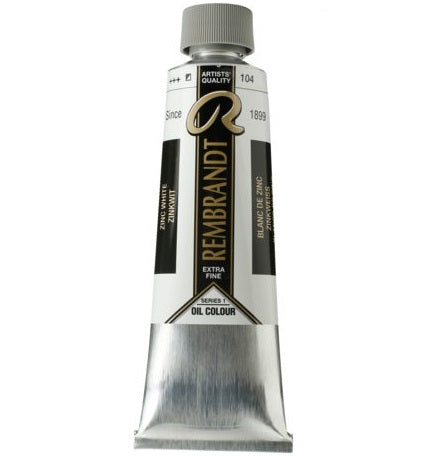 Grote Tube Zinkwit 104 S1 150 ml Rembrandt Olieverf