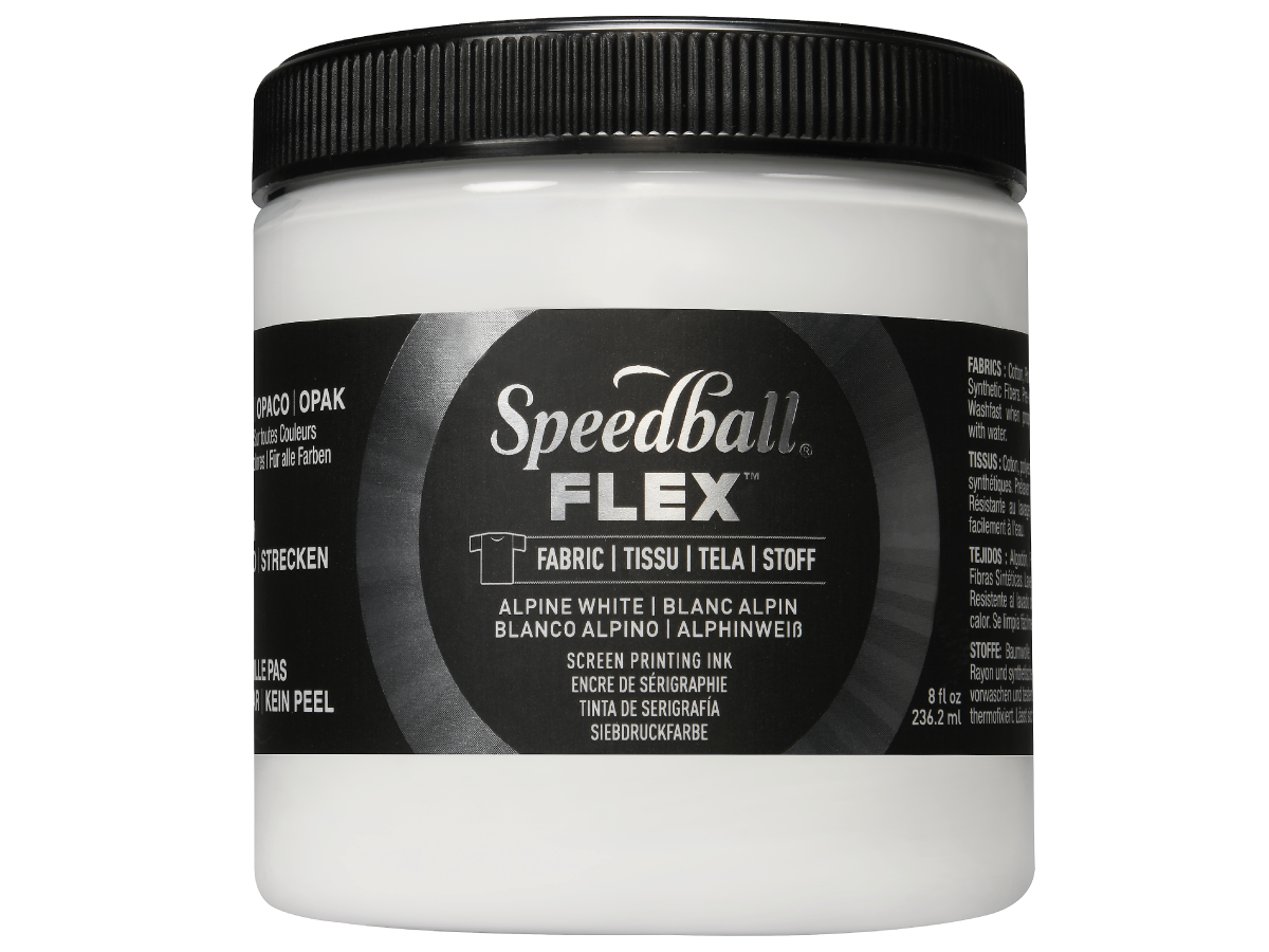 Speedball flex textielverf wit