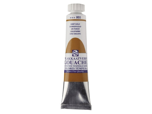 Gouache 803 DONKERGOUD 20ml Talens plakkaatverf
