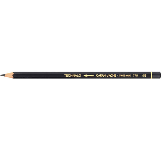 Caran D'Ache 6B TECHNALO Aquarel Grafiet potlood