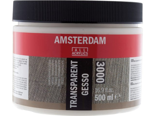 Transparante Gesso 3000 – 500 ml  (doorzichtig) Amsterdam Talens