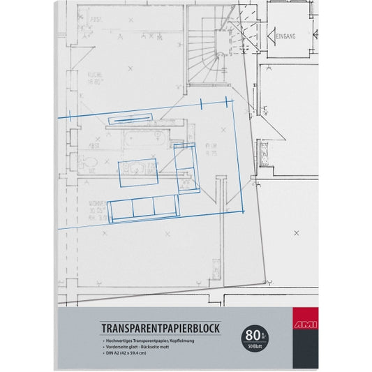 Transparant calque papier A2