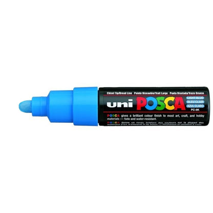 Posca verf stift PC7M licht blauw - Ronde punt