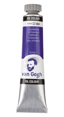 Licht Ultramarijn 504 S1  Olieverf 20 ml. Van Gogh