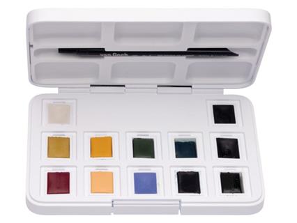 Pocketbox Muted Colours 12 napjes Aquarel verf Van Gogh Set