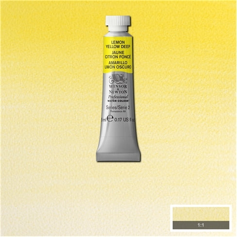 Lemon Yellow Deep 5ml  348 S2 Artist's Aquarel Winsor & Newton