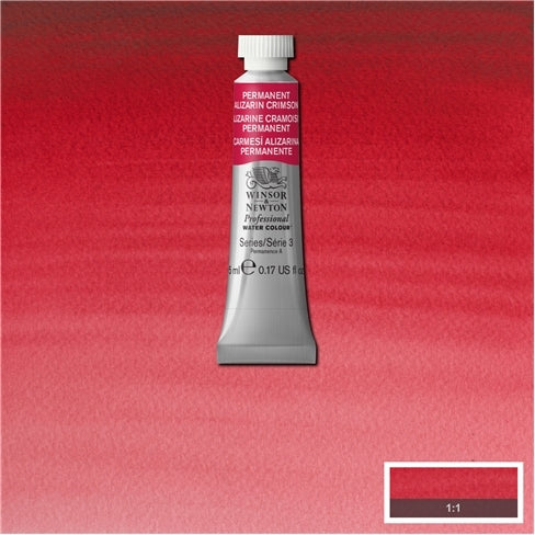 Permanent Alizarin Crimson 5ml  466 S3 Artist's Aquarel Winsor & Newton