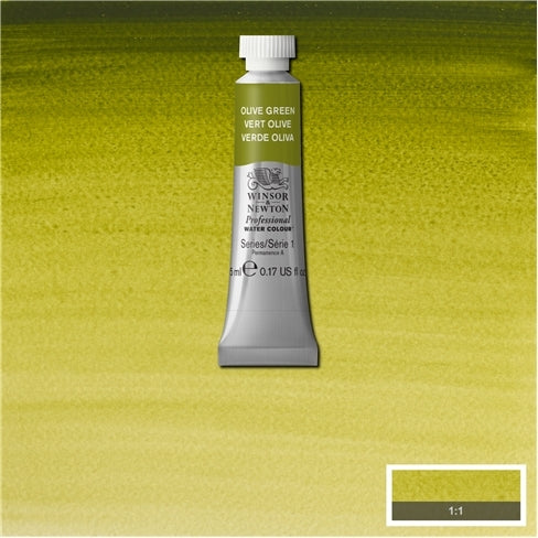 Olive Green 5ml  447 S1 Artist's Aquarel Winsor & Newton