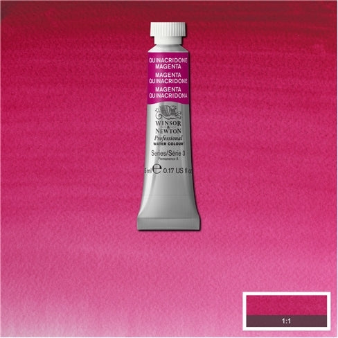 Quinacridone Magenta 5ml  545 S3 Artist's Aquarel Winsor & Newton