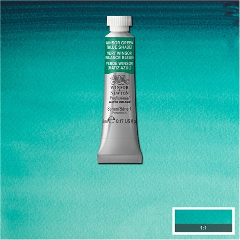 Winsor Green (blue shade) 5ml 719 S1 Artist's Aquarel Winsor & Newton